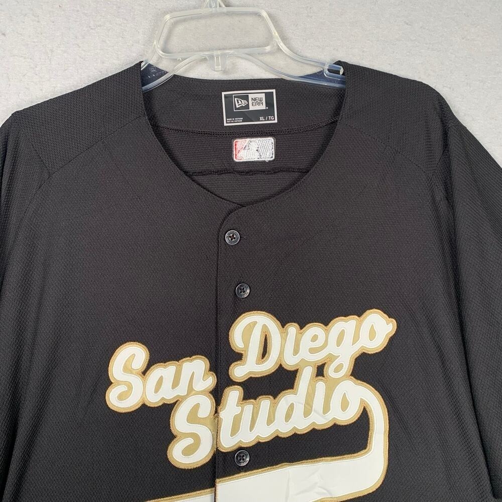 New Era San Diego Studio Jersey Men's XL Baseball Black MLB The Show 23 - Picture 4 of 14